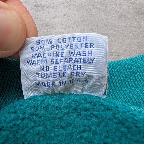 Vintage Crazy shirts Carmel By The Sea Green All over Graphic Sweatshirt Medium - Picture 8 of 15